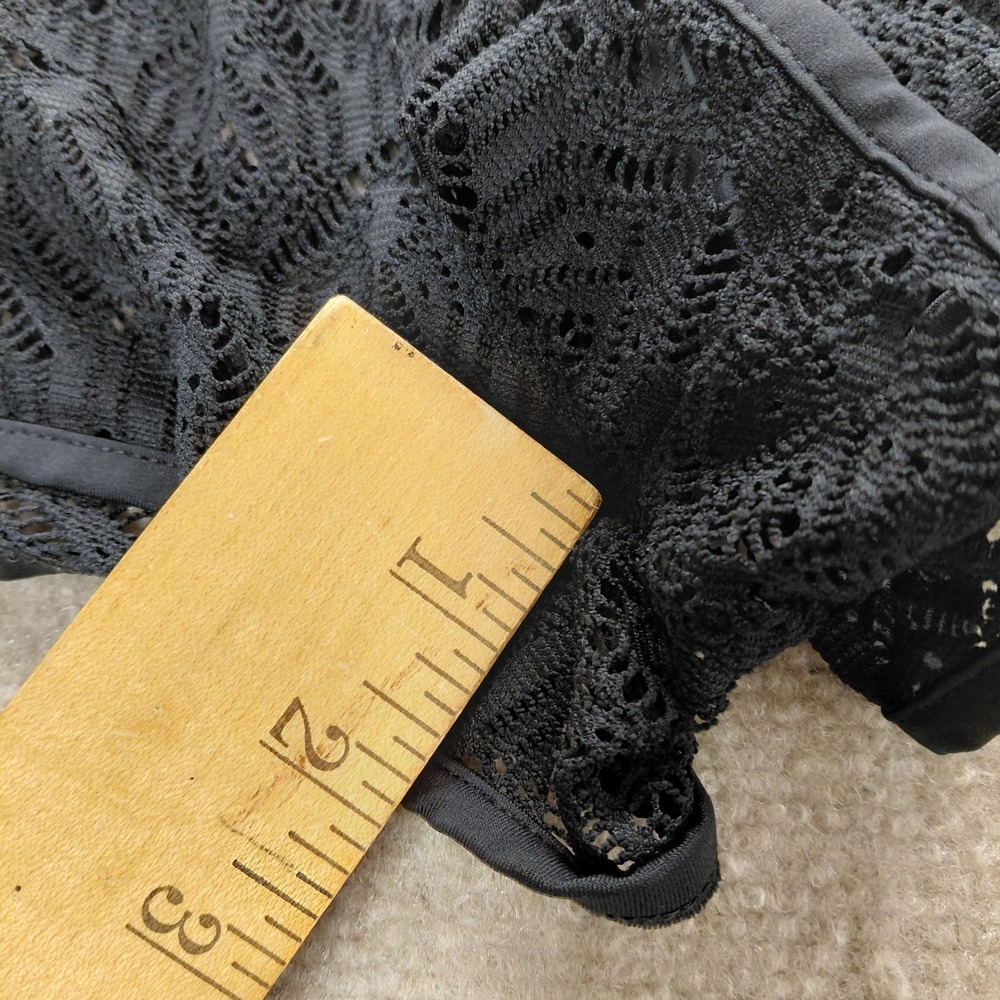 OP Sheer Lace Swim Cover-Up Shorts Boardshorts Black Women's LARGE 11-13 Beach - Picture 6 of 8